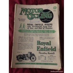 MOTOR CYCLING-REVISTA-MAGAZING-EDITOR GRAHAN WALKER-28 REVISTAS-AÑO 1946/47.