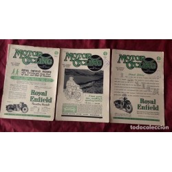 MOTOR CYCLING-REVISTA-MAGAZING-EDITOR GRAHAN WALKER-28 REVISTAS-AÑO 1946/47.