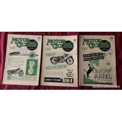 MOTOR CYCLING-REVISTA-MAGAZING-EDITOR GRAHAN WALKER-28 REVISTAS-AÑO 1946/47.