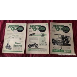 MOTOR CYCLING-REVISTA-MAGAZING-EDITOR GRAHAN WALKER-28 REVISTAS-AÑO 1946/47.