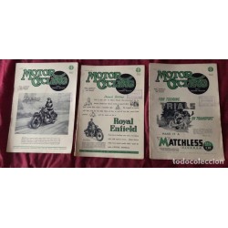 MOTOR CYCLING-REVISTA-MAGAZING-EDITOR GRAHAN WALKER-28 REVISTAS-AÑO 1946/47.