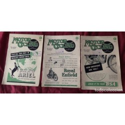 MOTOR CYCLING-REVISTA-MAGAZING-EDITOR GRAHAN WALKER-28 REVISTAS-AÑO 1946/47.
