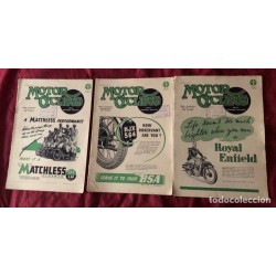 MOTOR CYCLING-REVISTA-MAGAZING-EDITOR GRAHAN WALKER-28 REVISTAS-AÑO 1946/47.