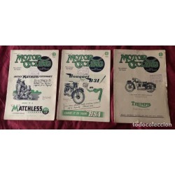 MOTOR CYCLING-REVISTA-MAGAZING-EDITOR GRAHAN WALKER-28 REVISTAS-AÑO 1946/47.
