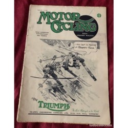 MOTOR CYCLING-REVISTA-MAGAZING-EDITOR GRAHAN WALKER-28 REVISTAS-AÑO 1946/47.