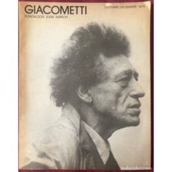 GIACOMETTI-FUNDACION JUAN MARCH-CATALOGO DE ARTE-AÑO 1976.