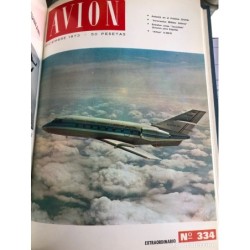 AVION-REVISTA AERONAUTICA AVION- 4 TOMOS COMPLETOS-48 NUMEROS-AÑOS 1970 AL 1973.