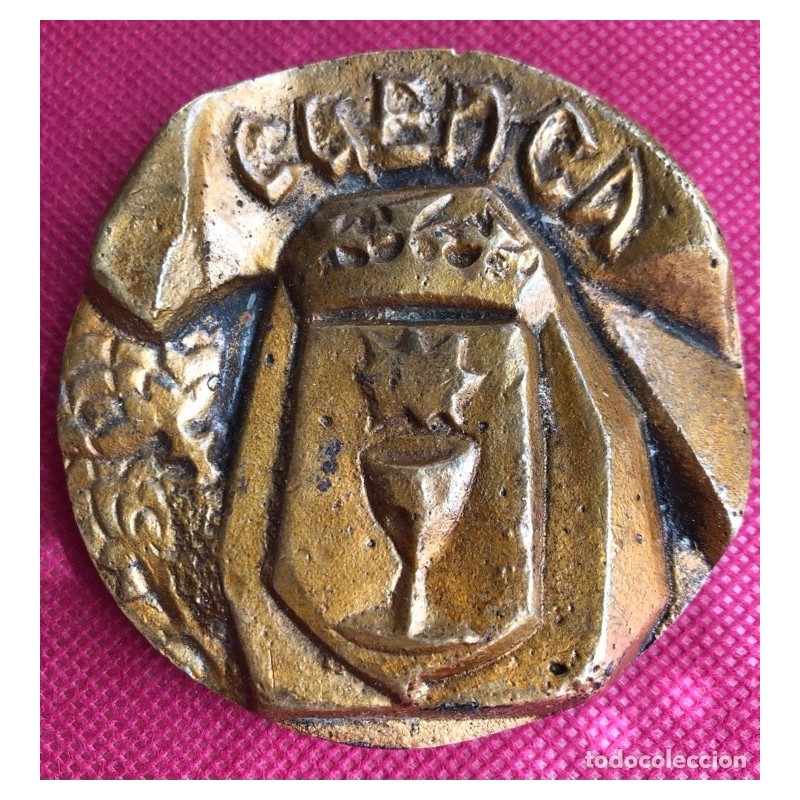 ESPAÑA- CUENCA-MEDALLA F.N.M.T. SERIE CIUDADES -BRONCE-AÑO 1966.