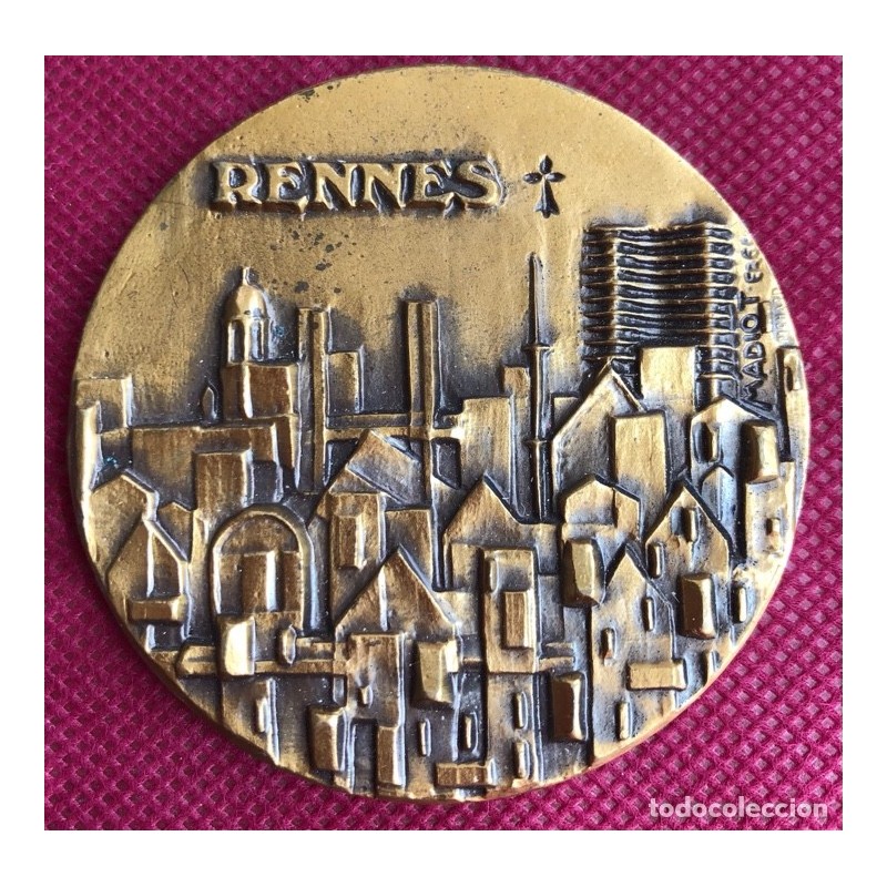 Bretaña -Rennes Europeade 1984-Medalla-Medal.