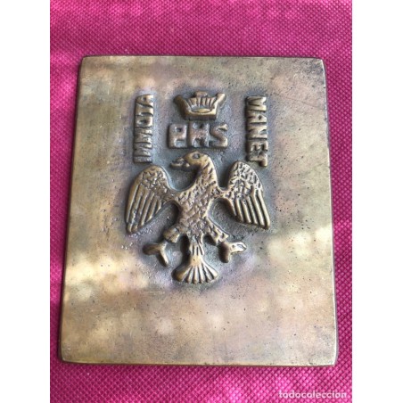 IMMOTA PHS MANET-PLACA BRONCE-METOPA-ESCUDO.