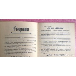 LA ENCINA-VILLENA-ALICANTE-ESPAÑA-PROGRAMA DE FIESTAS-AÑO 1945.