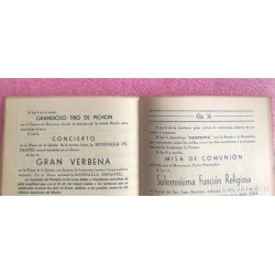 LA ENCINA-VILLENA-ALICANTE-ESPAÑA-PROGRAMA DE FIESTAS-AÑO 1945.