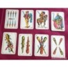 BARAJA ANTIGUA SIMEON DURA-VALENCIA-NAIPES INTRANSPARENTES UNA SOLA HOJA Nº 25-G .COMPLETA.48 CARTAS
