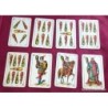 BARAJA ANTIGUA SIMEON DURA-VALENCIA-NAIPES INTRANSPARENTES UNA SOLA HOJA Nº 25-G .COMPLETA.48 CARTAS