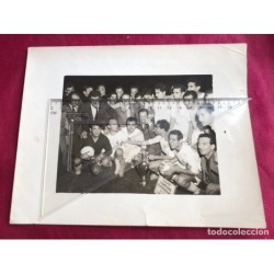COPA DE EUROPA-REAL MADRID Y STADE DE REIMS-PARC DES PRINCES-PARIS-AÑO 1956-FOTOGRAFIA ORIGINAL.