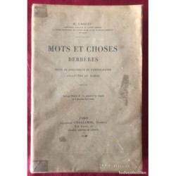Mots et choses bereberes-notes de linguistique et dèthnographie- 1920.
