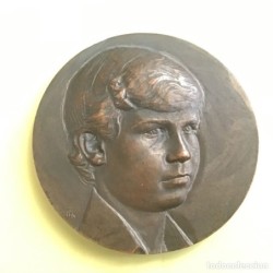 FELIPE DE BORBON PRINCIPE DE ASTURIAS-1 NOV 1977-MEDALLA BRONCE-FNMT-AÑO 1978.