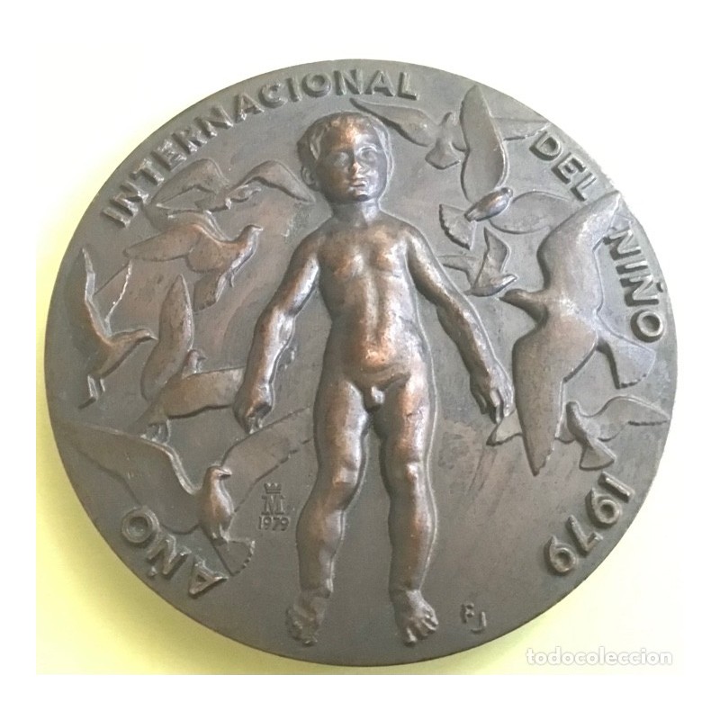 AÑO INTERNACIONAL DE LOS DERECHOS DEL NIÑO-FNMT- MEDALLA BRONCE-AÑO 1979