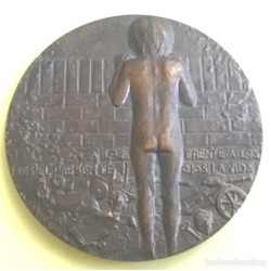 AÑO INTERNACIONAL DEL NIÑO A LOS PIES EL PRESENTE -FRENTE A LOS OJOS LA VIDA-FNMT-MEDALLA-AÑO 1979