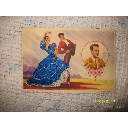 TORERO LUIS MIGUEL DOMINGUIN- POSTAL CON HILO