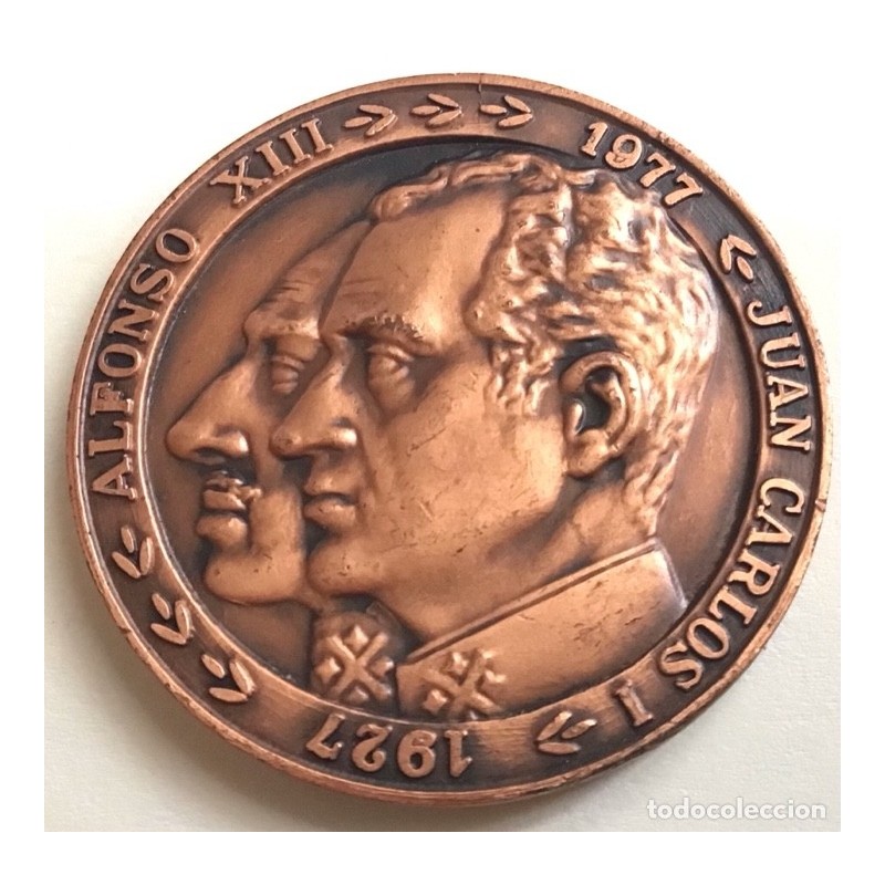 ESPAÑA-MEDALLA 50 ANIVERSARIO IBERIA-AÑO 1977.