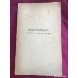 Condecoraciones militares y civiles de España- Volumen III-Año 1915.