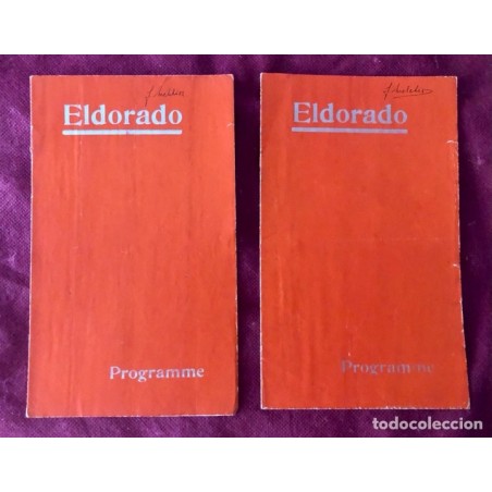 ELDORADO-PROGRAMME-2 PROGRAMAS-CHARLEROI-FRANCIA-AÑOS 40