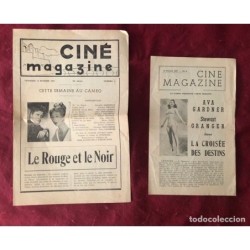 CINE MAGAZINE-2 NÚMEROS-FRANCIA.-AÑOS 50.