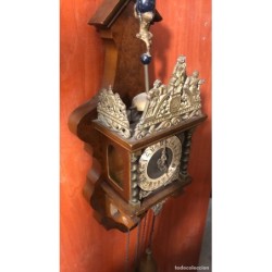 ANTIGUO RELOJ DE PARED NU ELCK SYN SIN.