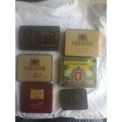 LOTE DE 6 CAJITAS ANTIGUAS METALICAS.