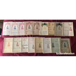 DENIA-SAN ROQUE-FIESTAS DE SAN ROQUE-17 PROGRAMAS DE FIESTAS-AÑOS 1954 AL 1978