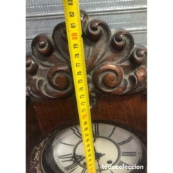 RELOJ DE PARED AIDA-SONERIA CUARTOS,MEDIAS Y HORAS-ESFERA DE PORCELANA.