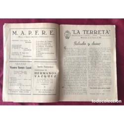 MASANASA-VALENCIA-LA TERRETA-PERIODICO FESTIVO Y LITERARIO-AÑO 1956.