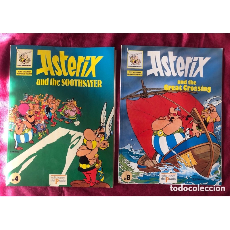 ASTERIX AND THE SOOTHSAYER-ASTERIX AN THE GREAT CROSSING-EDICIONES EL PRADO-PARA AVANZAR EN NGLÉS.