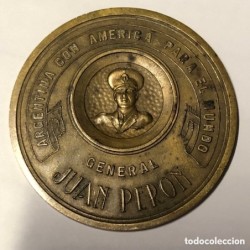 ARGENTINA-MEDALLA ASUNCIÓN GENERAL JUAN PERÓN-4 DE JUNIO DE 1940.
