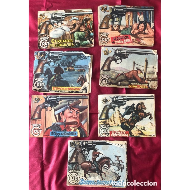 MENDOZA COLT- 7 NUMEROS- EDITORIAL ROLLAN-ORIGINAL-AÑO 1958.