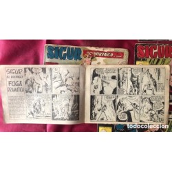 SIGUR EL WIKINGO-5 NUMEROS-EDITORIAL TORAY-AÑO 1958.