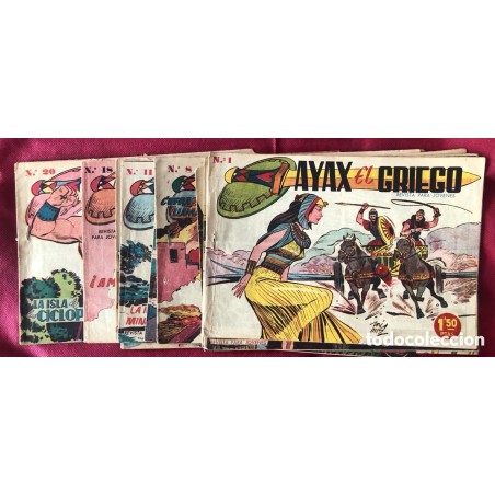 AYAX EL GRIEGO-14 NUMEROS-EDITORIAL CREO-ORIGINALES.