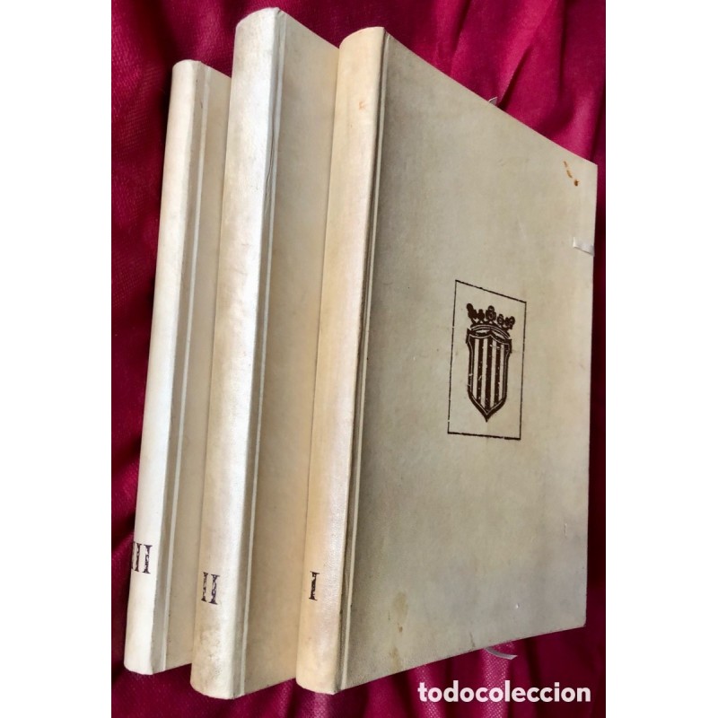 Llibre del repartiment de Valencia- 3 tomos-Año 1978