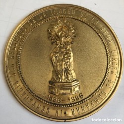 MEDALLA IV ANIVERSARIO HALLAZGO DE LA IMAGEN DE LA VIRGEN DE CAMPANAR- VALENCIA-AÑO 1996.