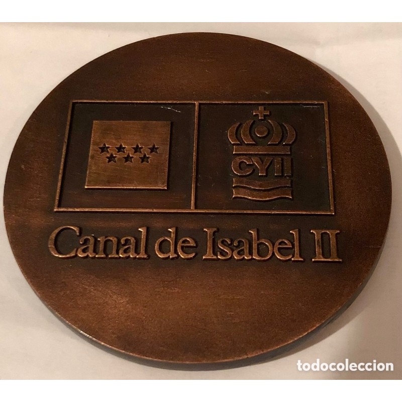 MEDALLA DE BRONCE CANAL DE ISABEL II. 1911 1986.