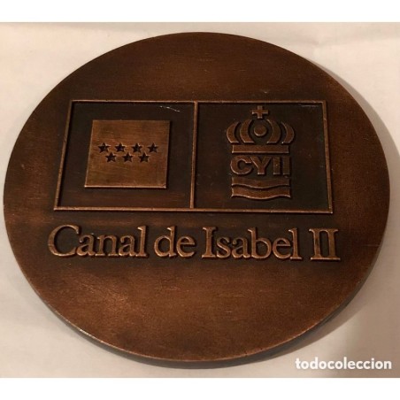 MEDALLA DE BRONCE CANAL DE ISABEL II. 1911 1986.