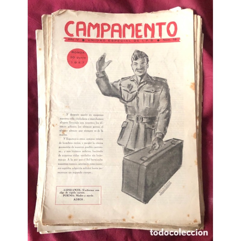 CAMPAMENTO - UNIDAD ESPECIAL DE I.P.S.-LOTE DE 14 NUMEROS.