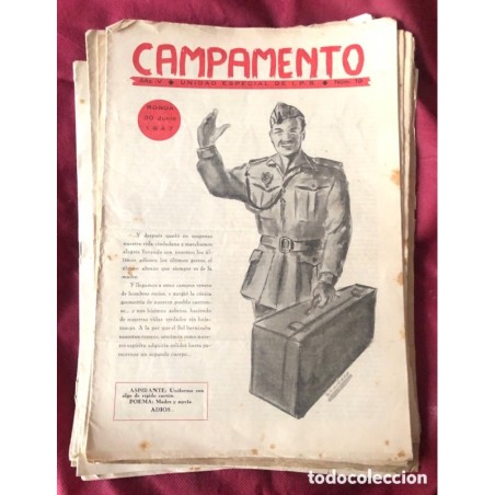 CAMPAMENTO - UNIDAD ESPECIAL DE I.P.S.-LOTE DE 14 NUMEROS.