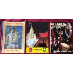 LIBROS FIESTAS PATRONALES ALBAIDA-AÑOS 1966 1976 1989.