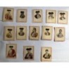 13 CROMOS FOTOTIPIAS DE CAJAS DE CERILLAS TOREROS -SERIE 12 FOSFORERA ESPAÑOLA TAURINO