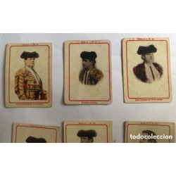 13 CROMOS FOTOTIPIAS DE CAJAS DE CERILLAS TOREROS -SERIE 12 FOSFORERA ESPAÑOLA TAURINO