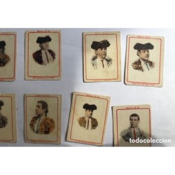 13 CROMOS FOTOTIPIAS DE CAJAS DE CERILLAS TOREROS -SERIE 12 FOSFORERA ESPAÑOLA TAURINO