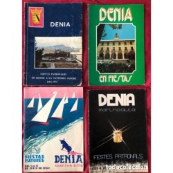 LIBROS FIESTAS PATRONALES DENIA-AÑOS 1975 1976 1980 1981.