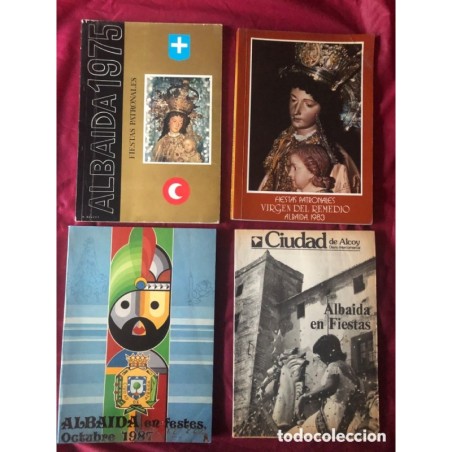 LIBROS FIESTAS PATRONALES ALBAIDA-AÑOS 1975 1983 1987.